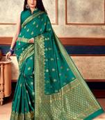 Rama Banarasi Silk Jacquard Work Designer Saree