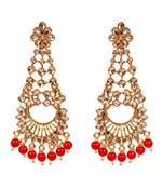 Red gold plated Yellow Gold Alloy   Pair Earring