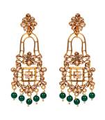 Green gold plated Yellow Gold Alloy   Pair Earring