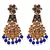 Blue gold plated Yellow Gold Alloy   Pair Earring