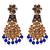 Blue gold plated Yellow Gold Alloy   Pair Earring