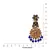 Blue gold plated Yellow Gold Alloy   Pair Earring