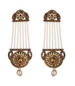 White gold plated Yellow Gold Alloy   Pair Earring