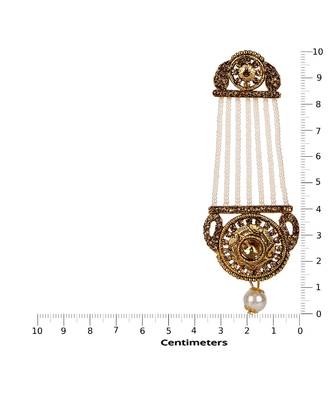 White gold plated Yellow Gold Alloy   Pair Earring 3