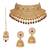 Gold gold plated Yellow Gold Alloy   Necklace   Pair Earring   Maangtika