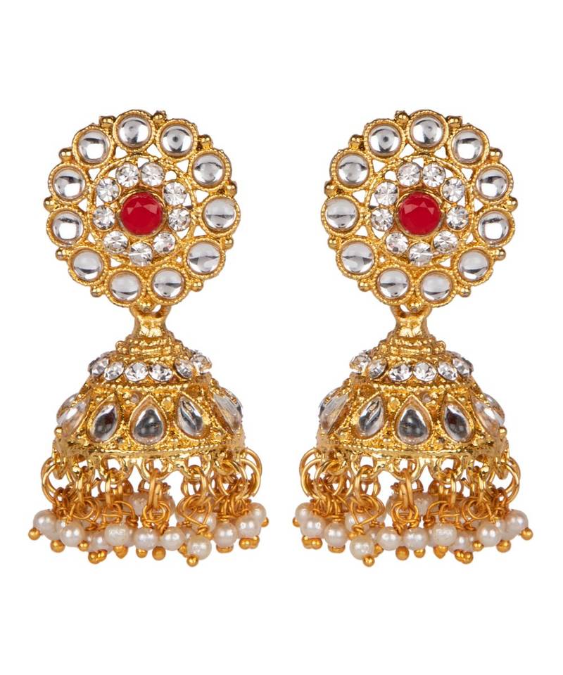 Gold gold plated Yellow Gold Alloy   Necklace   Pair Earring   Maangtika