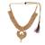 Gold gold plated Yellow Gold Alloy   Necklace   Pair Earring   Maangtika
