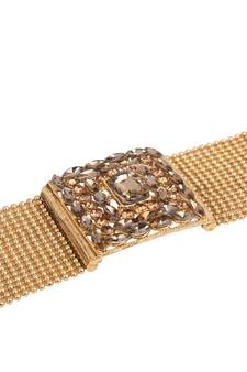 Tan gold plated Yellow Gold Alloy   Bracelet
