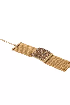 Tan gold plated Yellow Gold Alloy   Bracelet