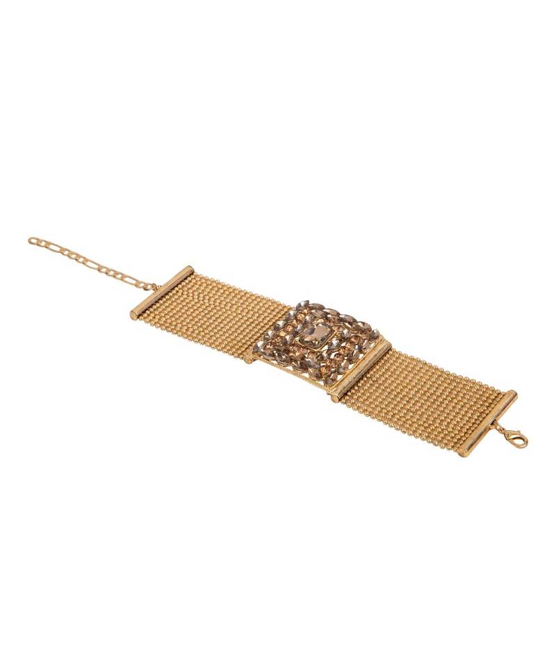 Tan gold plated Yellow Gold Alloy   Bracelet