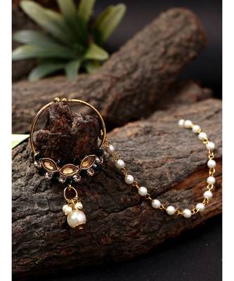 Green gold plated Yellow Gold Alloy   Nosering 1