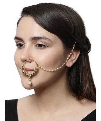 Green gold plated Yellow Gold Alloy   Nosering 2