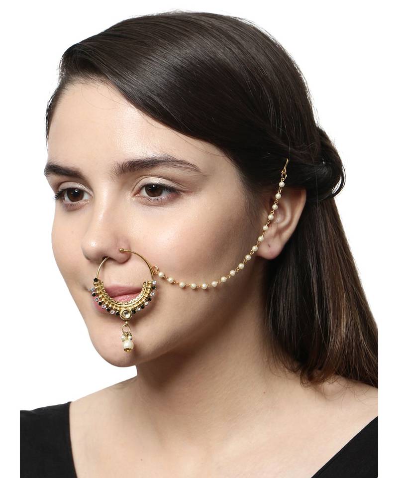 Green gold plated Yellow Gold Alloy   Nosering