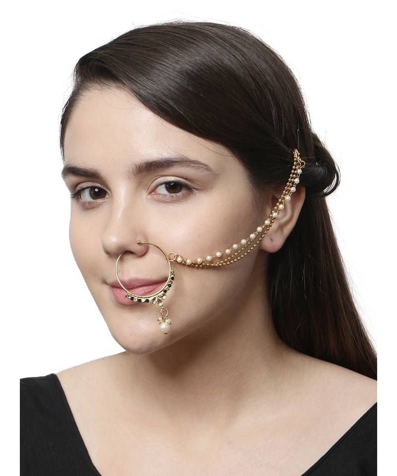 Green gold plated Yellow Gold Alloy   Nosering
