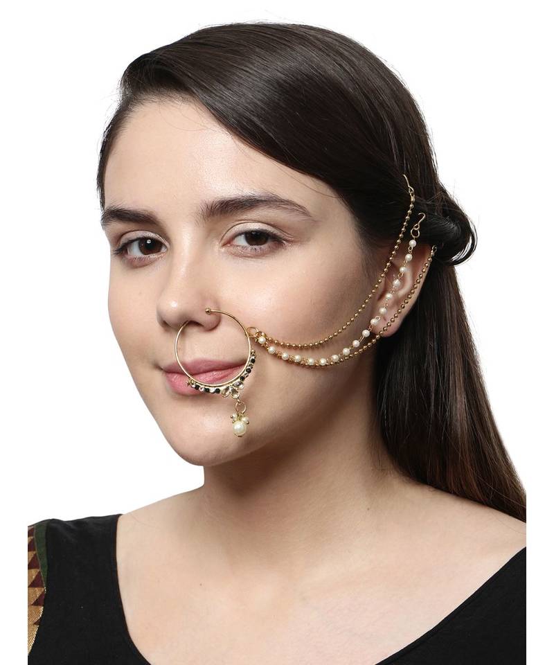 Green gold plated Yellow Gold Alloy   Nosering