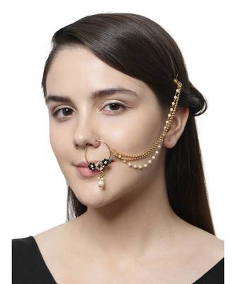 Green gold plated Yellow Gold Alloy   Nosering 2