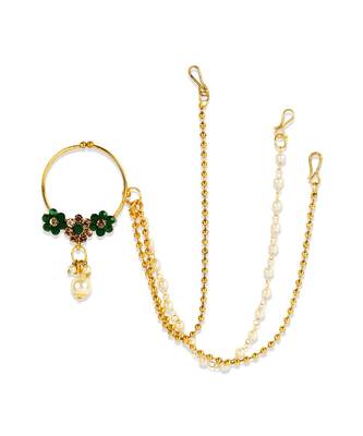 Green gold plated Yellow Gold Alloy   Nosering 3