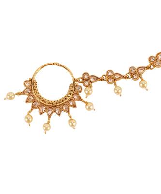 Gold gold plated Yellow Gold Alloy   Nosering 1