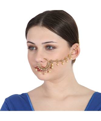 Gold gold plated Yellow Gold Alloy   Nosering 3