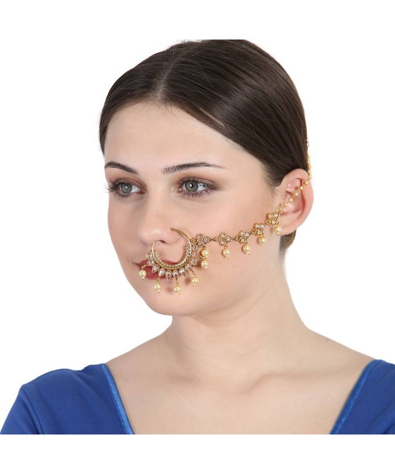 Gold gold plated Yellow Gold Alloy   Nosering