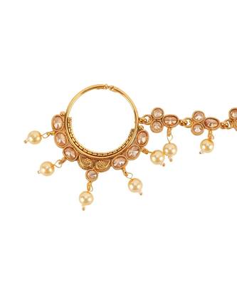 Gold gold plated Yellow Gold Alloy   Nosering 1