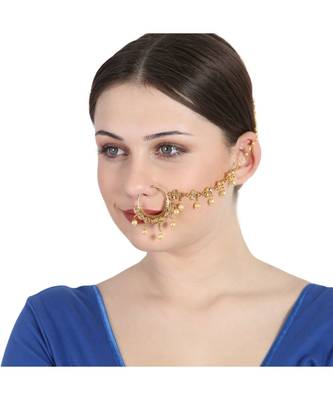 Gold gold plated Yellow Gold Alloy   Nosering 3