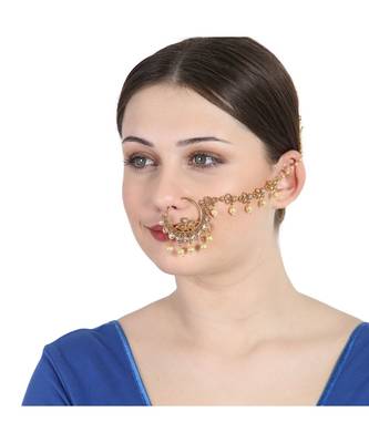 Gold gold plated Yellow Gold Alloy   Nosering 3