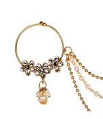 Green gold plated Yellow Gold Alloy   Nosering