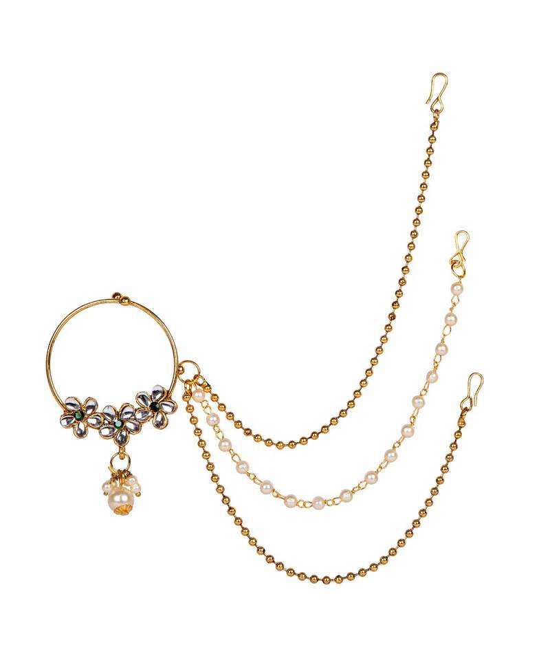 Green gold plated Yellow Gold Alloy   Nosering