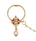 Red gold plated Yellow Gold Alloy   Nosering