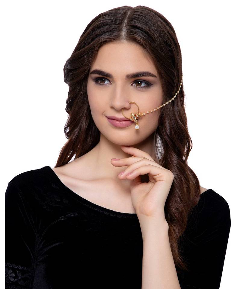 Red gold plated Yellow Gold Alloy   Nosering