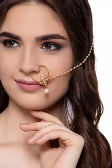 Red gold plated Yellow Gold Alloy   Nosering