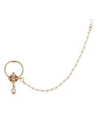 Red gold plated Yellow Gold Alloy   Nosering 4