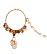 Red gold plated Yellow Gold Alloy   Nosering