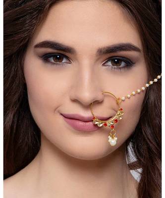 Red gold plated Yellow Gold Alloy   Nosering 3