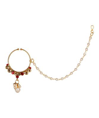 Red gold plated Yellow Gold Alloy   Nosering 4