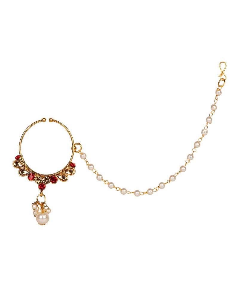 Red gold plated Yellow Gold Alloy   Nosering