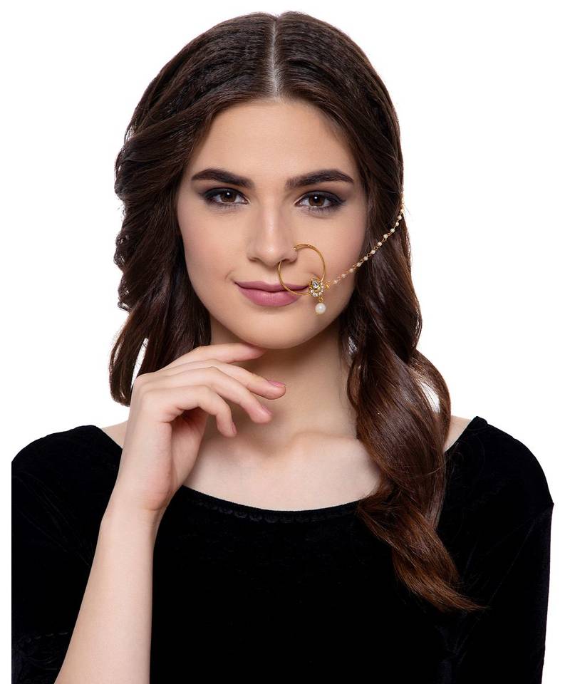 Gold gold plated Yellow Gold Alloy   Nosering