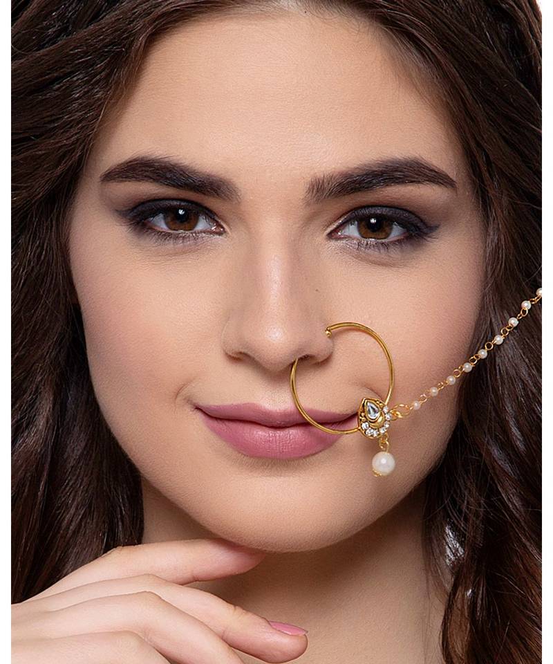 Gold gold plated Yellow Gold Alloy   Nosering