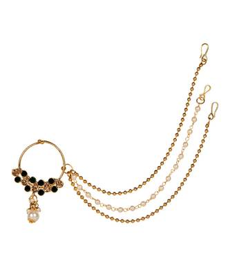 Green gold plated Yellow Gold Alloy   Nosering 2