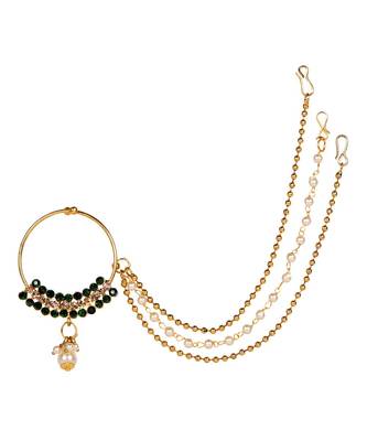 Green gold plated Yellow Gold Alloy   Nosering 2