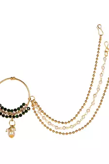 Green gold plated Yellow Gold Alloy   Nosering