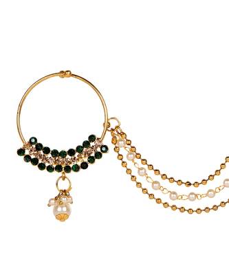 Green gold plated Yellow Gold Alloy   Nosering 3