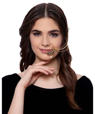 Green gold plated Yellow Gold Alloy   Nosering 4