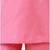 Pink embroidered polyester girls-top-bottom