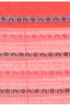 Blue hand woven pure cotton saree with blouse