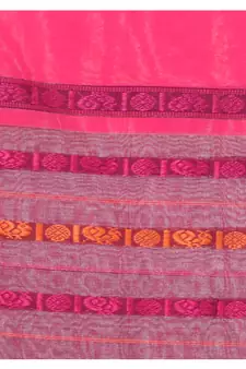   dark blue hand woven pure cotton saree with blouse