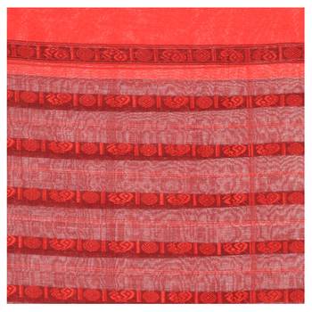 Green hand woven pure cotton saree with blouse 5