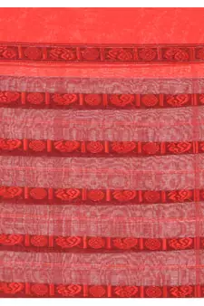 Green hand woven pure cotton saree with blouse