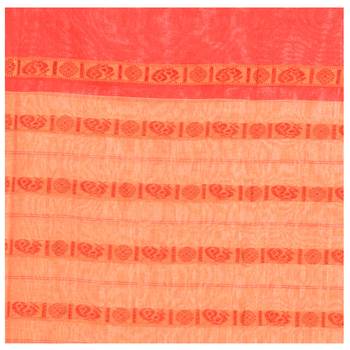   multicolor hand woven pure cotton saree with blouse 5